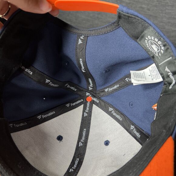 Houston Astros Fanatics SnapBack Hat Cap Blue Script Embroidered MLB Baseball - Picture 11 of 11